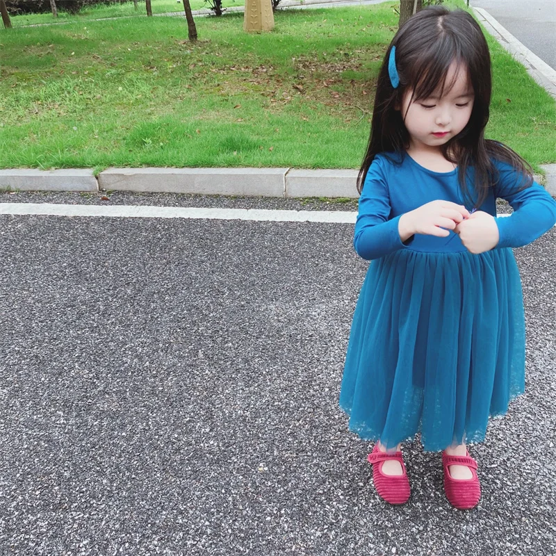 

Girl Dress Kids Skirts Spring Autumn Cotton 2022 Splicing Flower Girl Dress Party Evening Gown Beach Outdoor Children Clothing