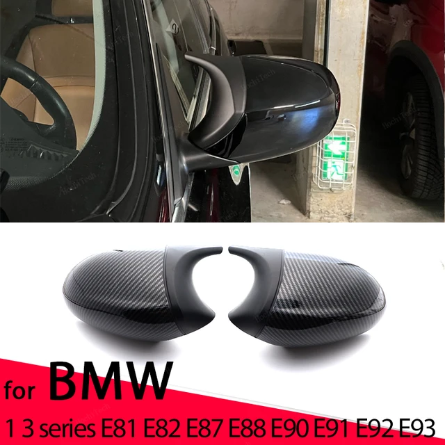 Rück Seite flügel spiegel abdeckung Carbon Faser Muster Schwarz für BMW E90  E91 E92 E93 E81 E87 E82 E88 3 1 serie M Zubehör - AliExpress