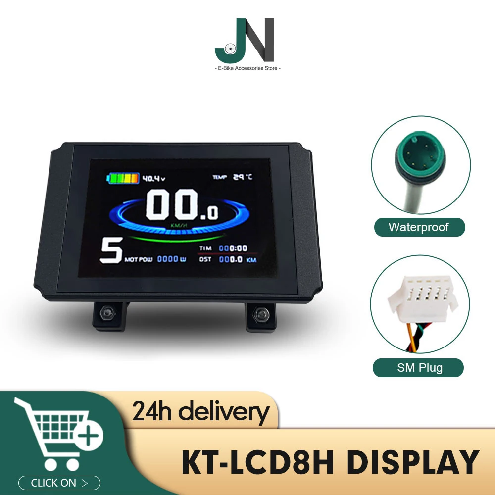 Display KT 880 Per E-Bike 36/48V Con Connettore Julet - Compatibile Controller KT