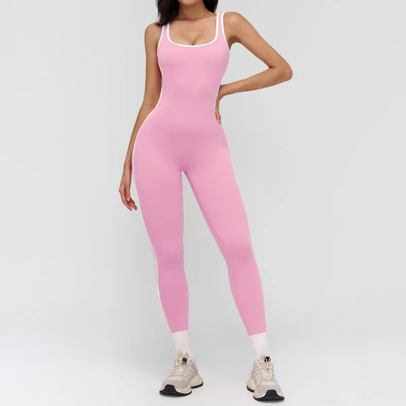 Women’s Color Block Yoga Bodysuit 4