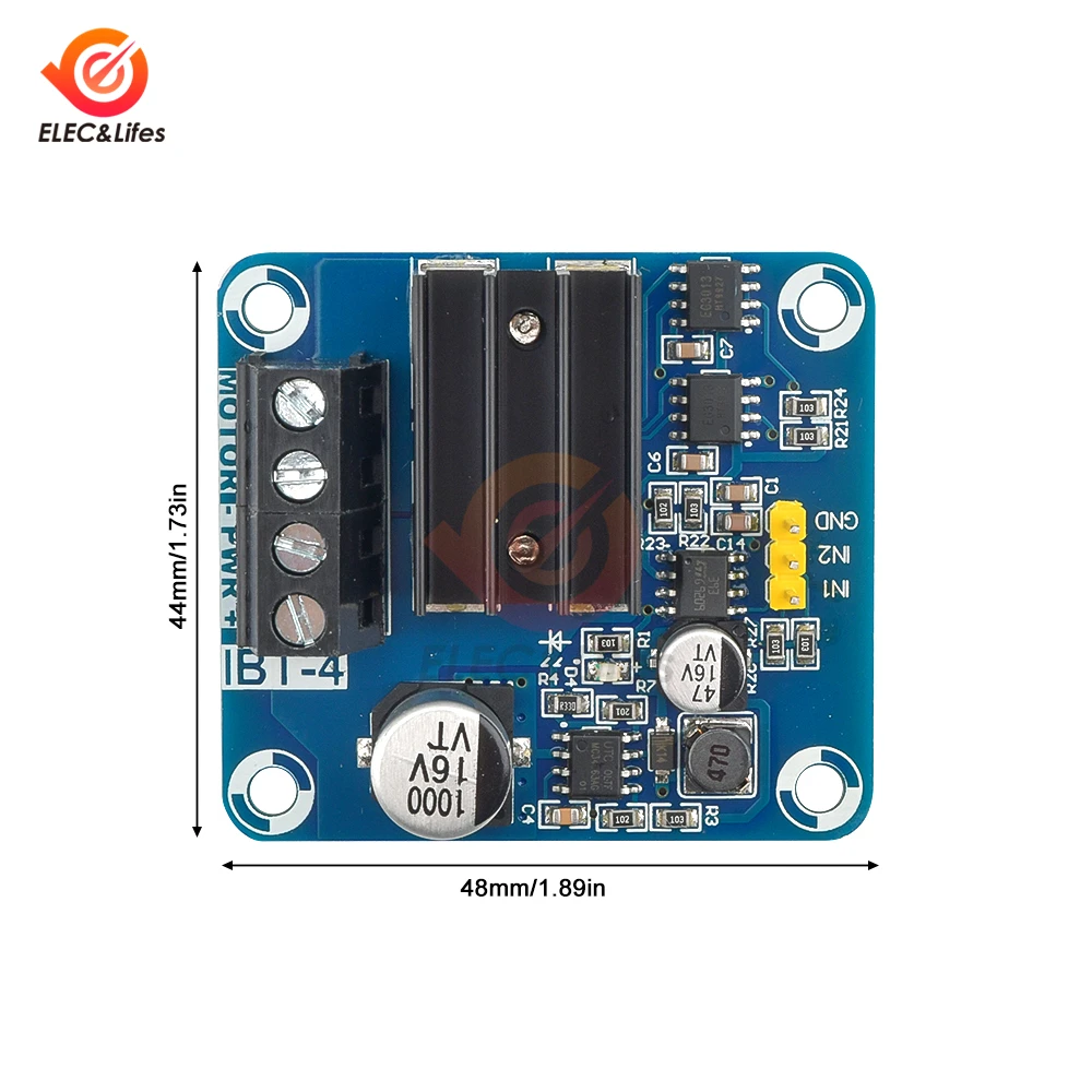 IBT-4 Motor Driver Module Semiconductor Refrigeration H Bridge Drive MOSFET High Current 50A DC 5V to 15V dc motor driver