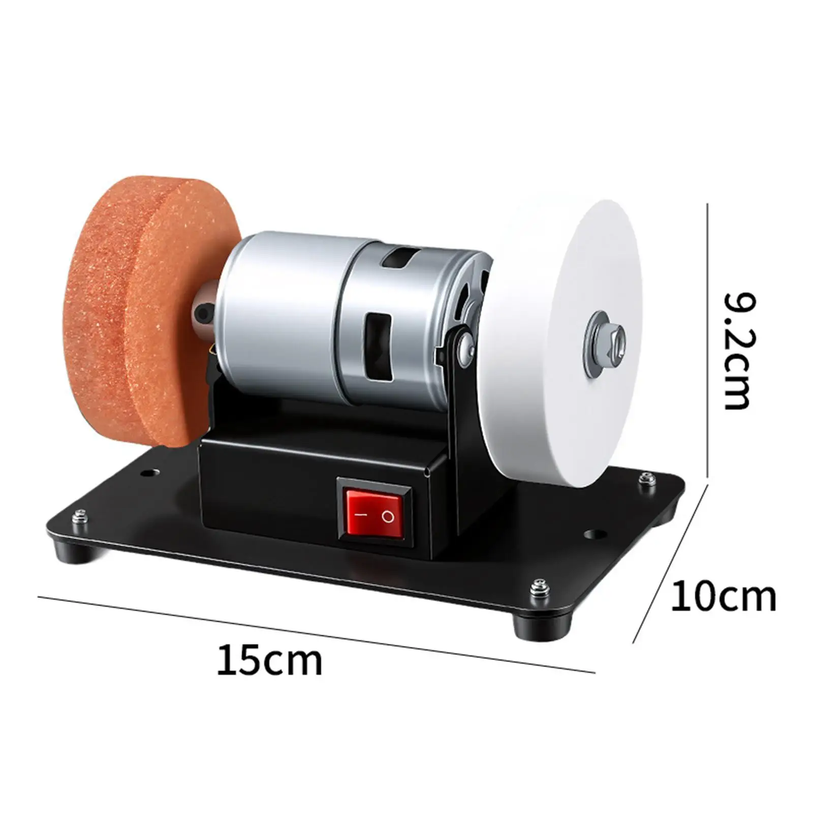 Mini Bench Grinder Durable Metal Electric Sander Variable Speed Multifunction Grinding Machine for Desktop Handcraft