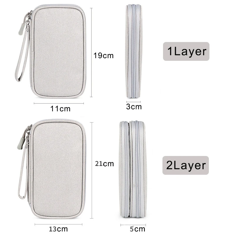 Travel Cable Bag Portable Digital Storage Pouch Charger Data Cable USB Bag Organizer Waterproof Electronic Accessory Storage Bag - 6