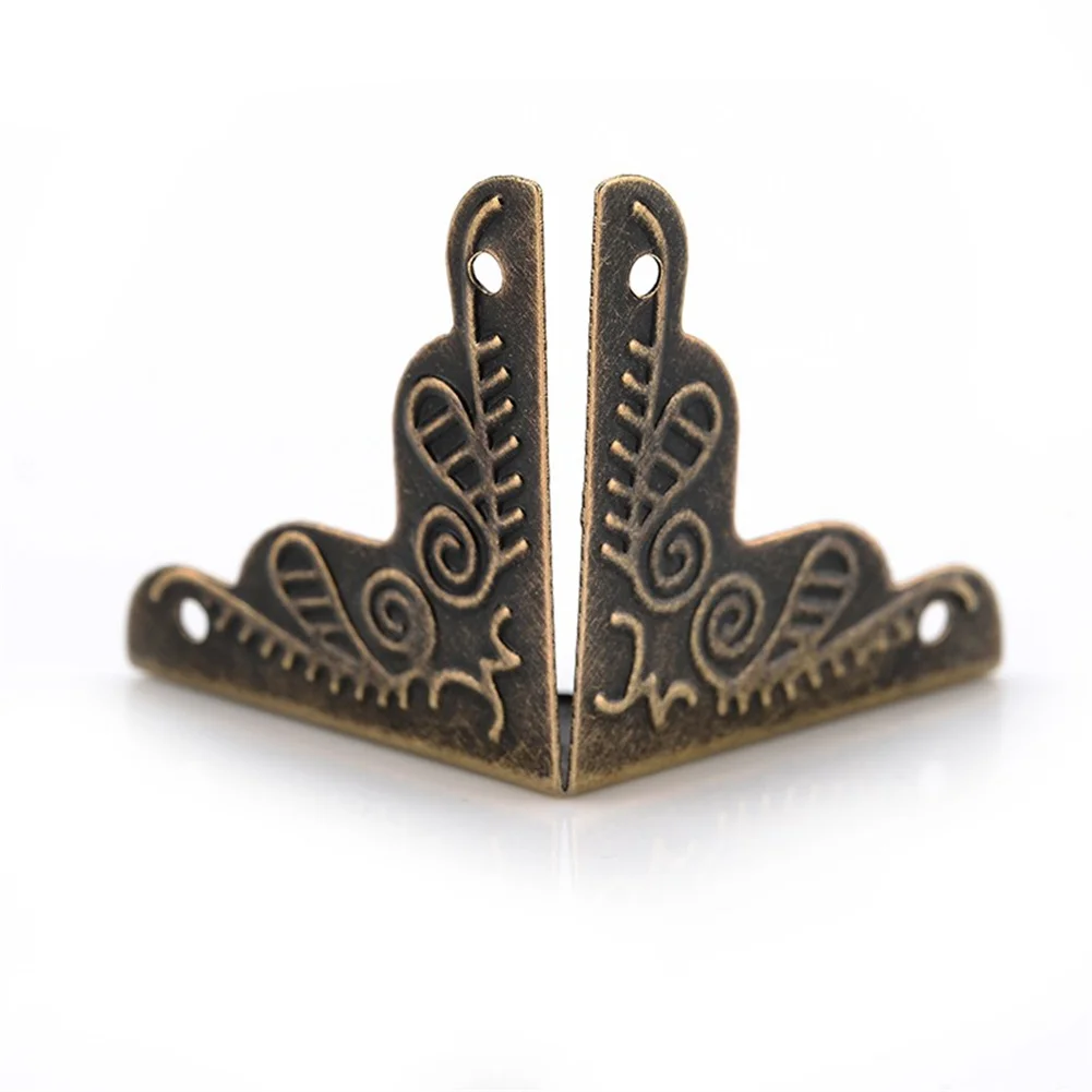 Description Picture 6 of itemProtector Case Box Corners Brackets Furniture Accessories Metal Triangle With Screws 12pcs Decorative Brand New