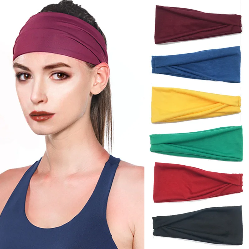

Exercise Hair Band Yoga Sweat-Absorbing Sport Headband Men's and Women's Running Workout Headband Stretch