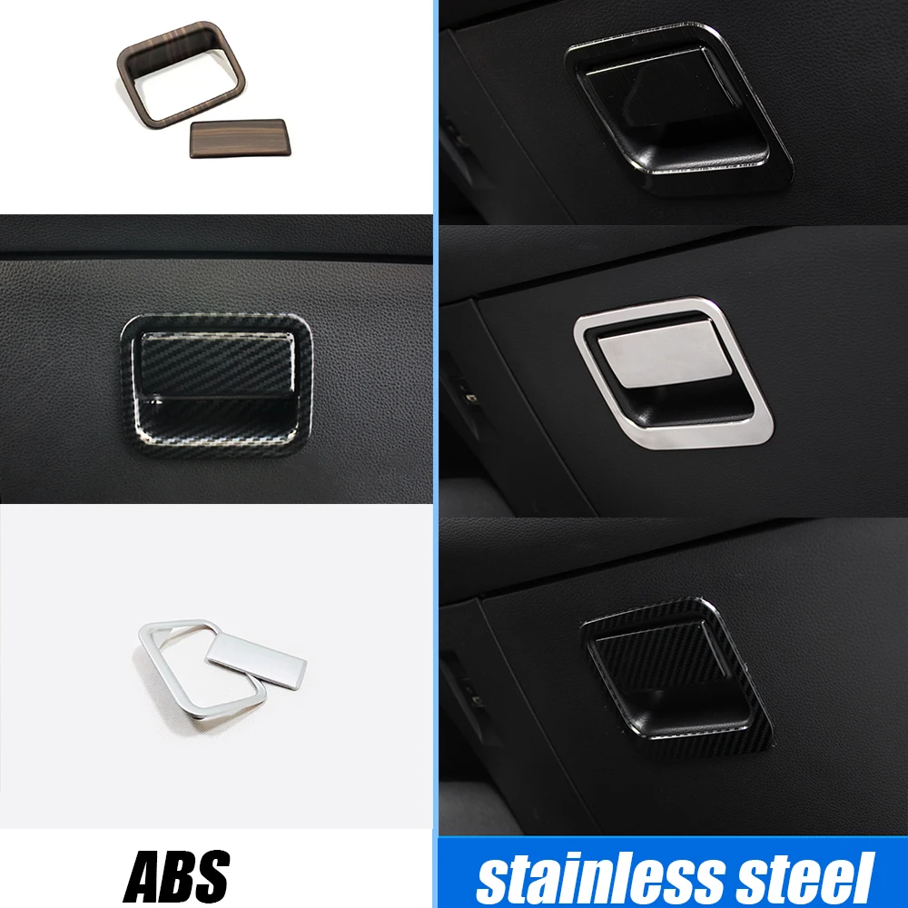 

ABS/stainless Car copilot glove Box handle bowl cover trim Sticker For Toyota corolla E210 Sedan 2019 2020 Car accessories
