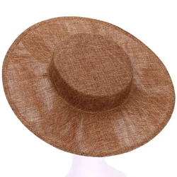 Elegant Hair Accessories DIY Fascinator Base in Multiple Colors for Weddings and Banquets (Earthy Yellow)