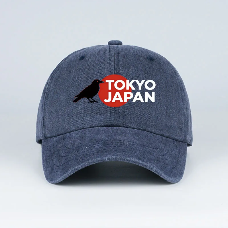 MLFO “TOKYO JAPAN” 프린트 워싱 야구 모자 가볍고 통기성이 좋으며 조절 가능하며 트렌디하고 패셔너블한 남녀공용 명절 선물