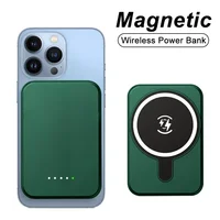 The new Magnetic Power Bank 5000mAh For iPhone 13 12 11 Pro Portable Wireless Charging 1