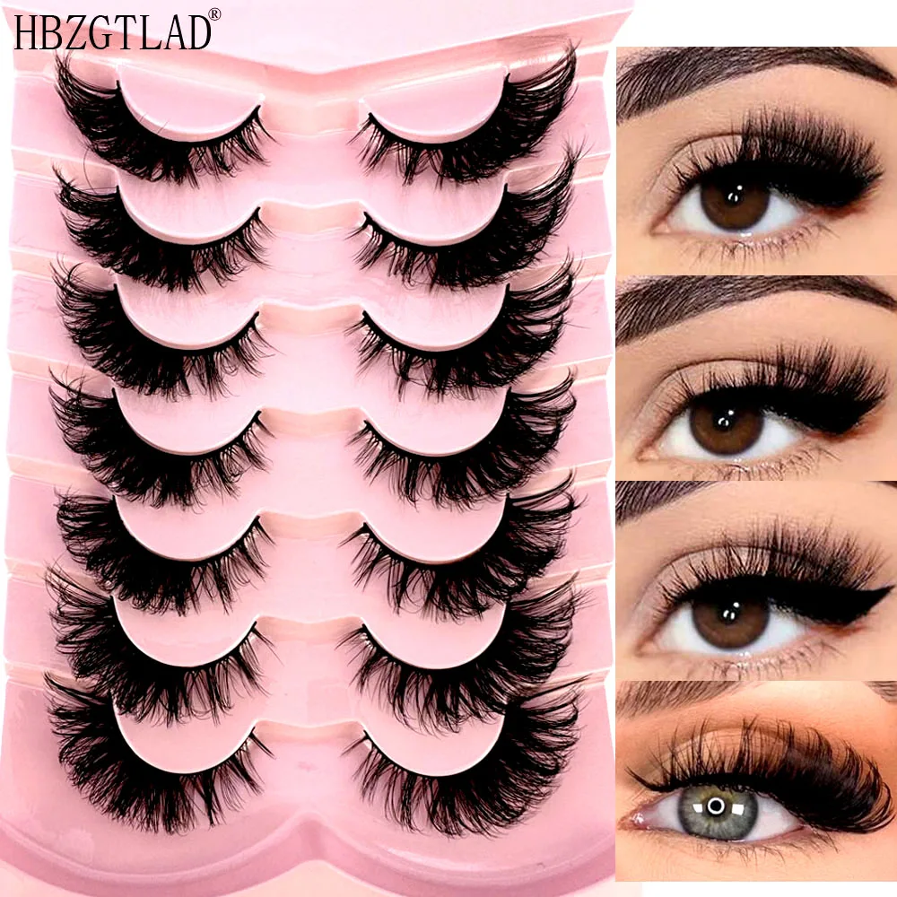 

New Cat-Eye 3D Mink Eyelashes Curled Winged Natural Realistic Messy End Eye Elongated Thick False Eyelashes Soft Fake Eyelashes