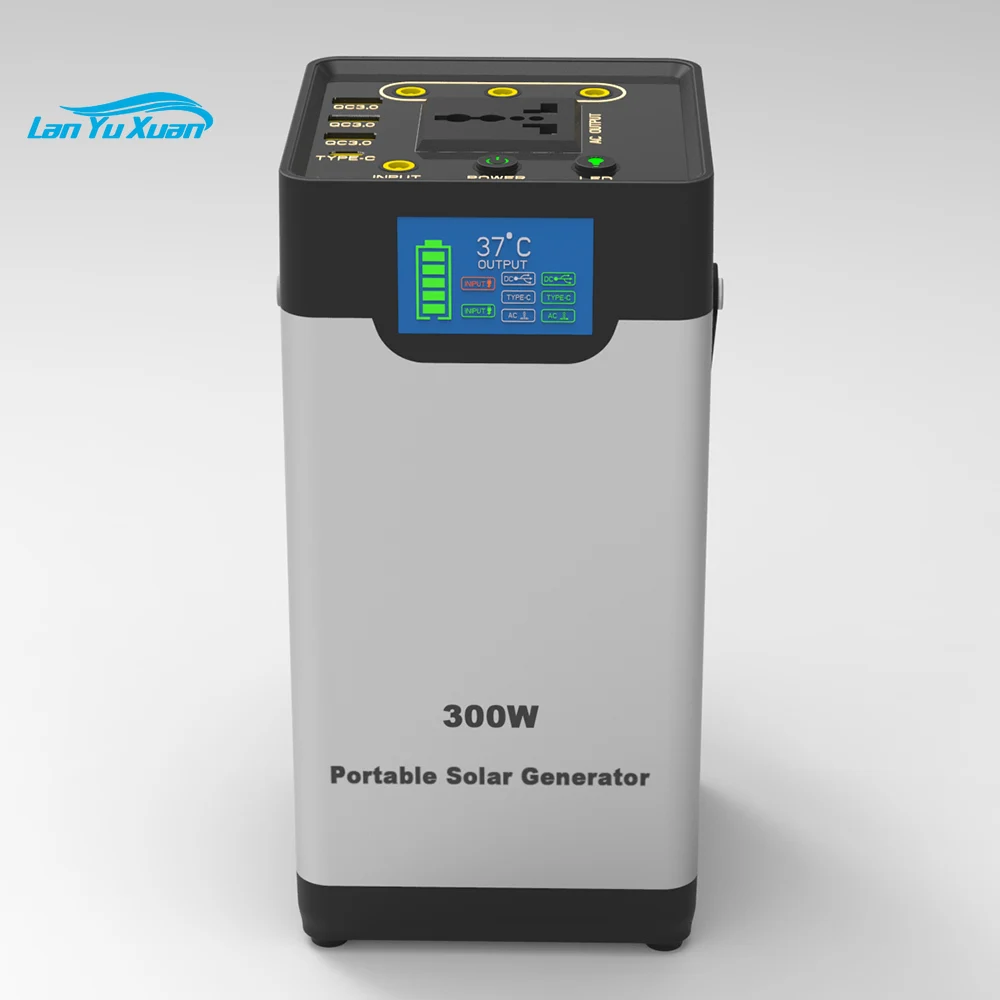 Sopray Sryg-300 300W Per Camper Trailer Rv Centrale Elettrica Portatile Generatore Solare Argento Dc 18650 Batteria Al Litio Universale 250W