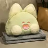 Cute Throw Pillow Animal Face Sleeping Pillows Soft Warm Hands Pillows Student Dormitory Nap Rabbit Cushion Sofa Home Textile 6