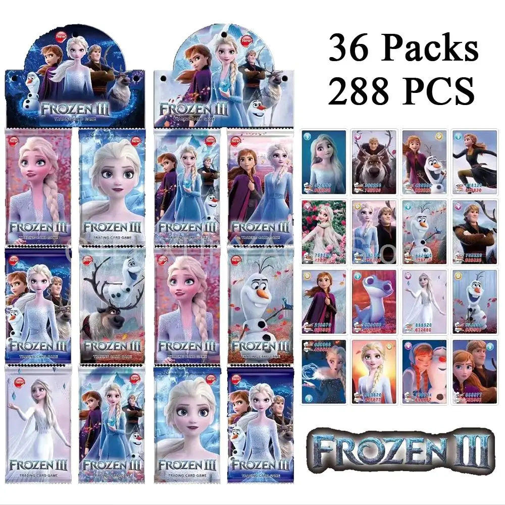 36 Packs New Spider-Man Card for Children Across the Spider-Verse Marval Avenger Disney Frozen III Barbie Mario Bros Sanrio Card