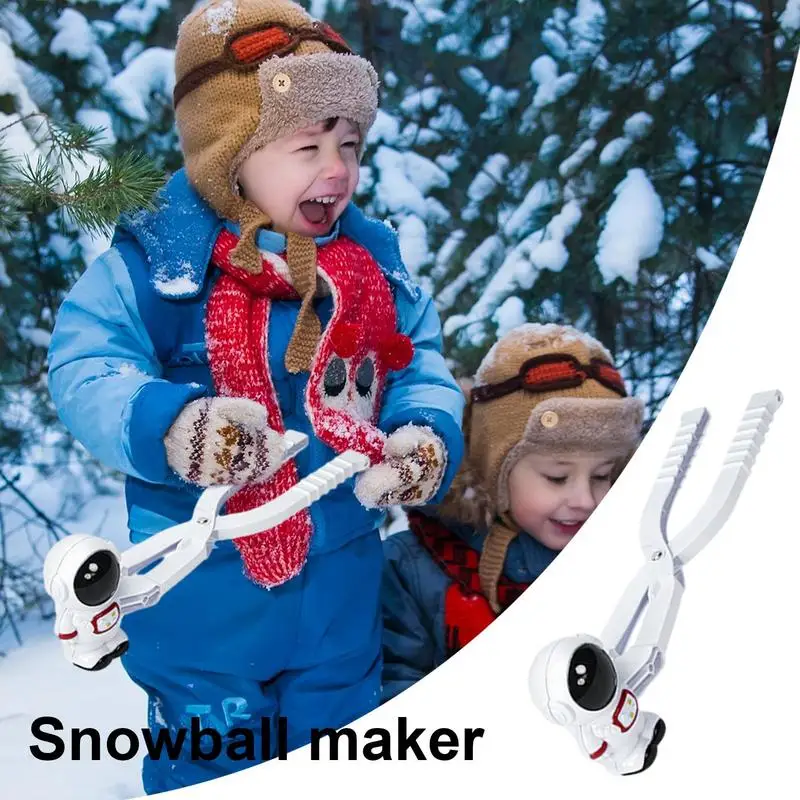 1pc snowball maker clip penguin shape winter plastic snowball maker clip kids outdoor snow ball mold toys Snow Ball Makers Astronaut Snowballl Maker Clip Children Outdoor Plastic Winter Snow Sand Mold Tool Outdoor Fun Sports Toys