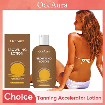 Oceaura Lozione Abbronzante Corpo Viso Senza Sole Autoabbronzante Colorazione Della Pelle Annerimento Blocco Solare Isolamento Leggero Crema Abbronzante Finta 1