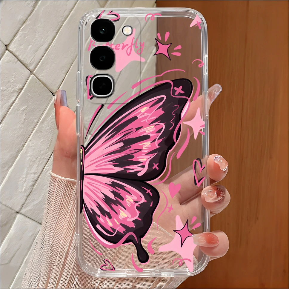 Cute Cartoon Clear Soft TPU Silicone Shockproof Phone Case - Anti-Slip Cover