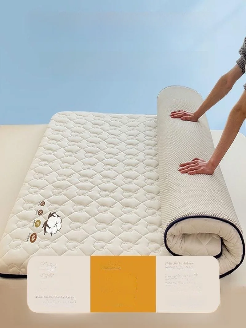 부드러운 면 매트리스 가정용 다다미 매트 학생 기숙사 싱글룸 임대 특별 침대 패드 이불 퀼트형 설치 불필요