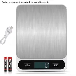 Smart Waterproof Digital Kitchen Scale for Food, Coffee, and Baking (USB Charging White)