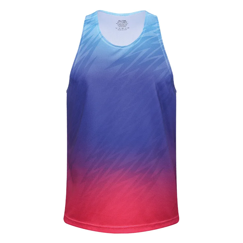 Men's Sports Vest Marathon Running Sleeveless Quick Drying Tank Top Ultra-light Track And Field Polyester Jersey 3