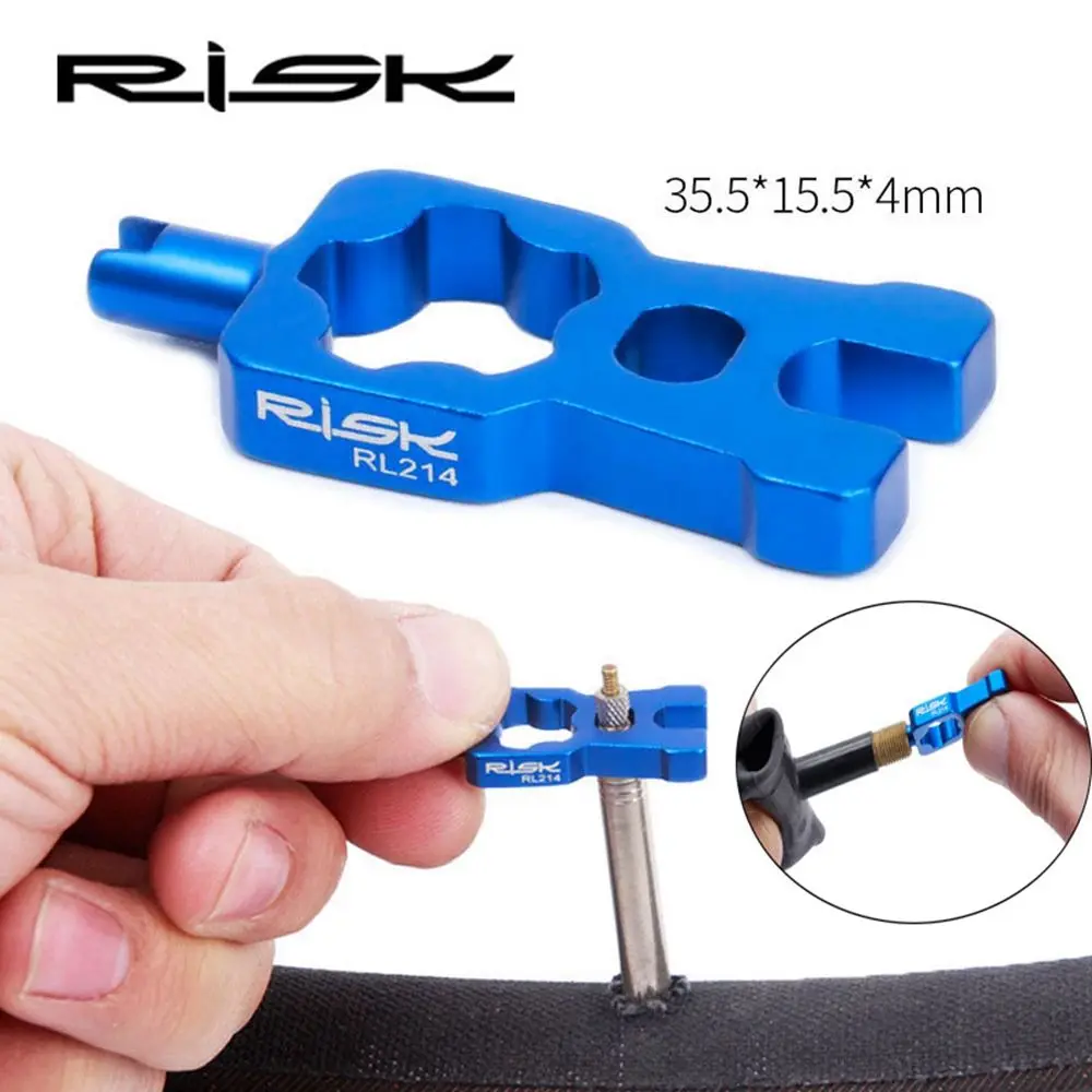 

1/2pcs RISK 4 IN 1 Bicycle Valve Tools Wrench Multifunction Valve Core Disassembly Installation Tool For MTB Road Bike Accessory