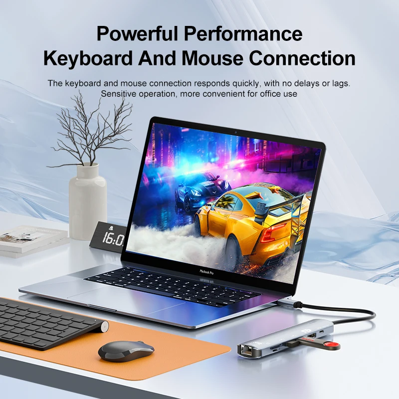 USB C Adapter Multiport 7-In-1 Hub