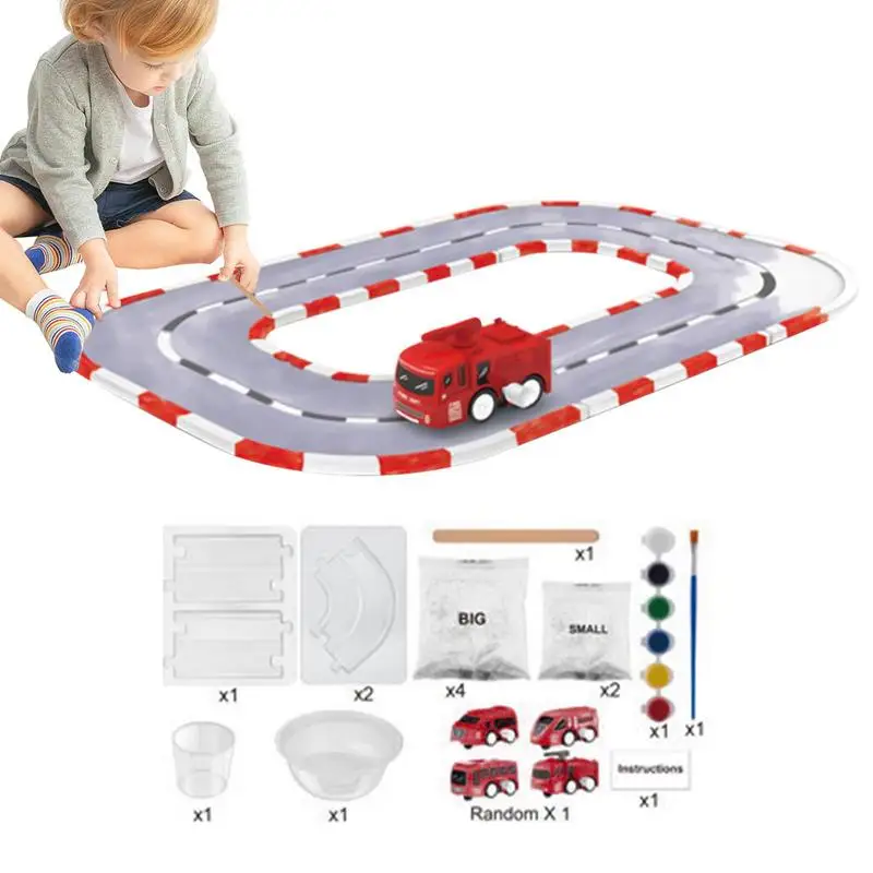 

Track Paint Toy Rail Set Painting Kit Track Play Set DIY Assembling Smooth Vivid And Creative Painting Track Toy Gift For