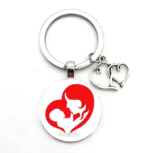 1 fishhook fishing keychain key ring convex round glass fishhook keychain  jewelry father's day gift - AliExpress