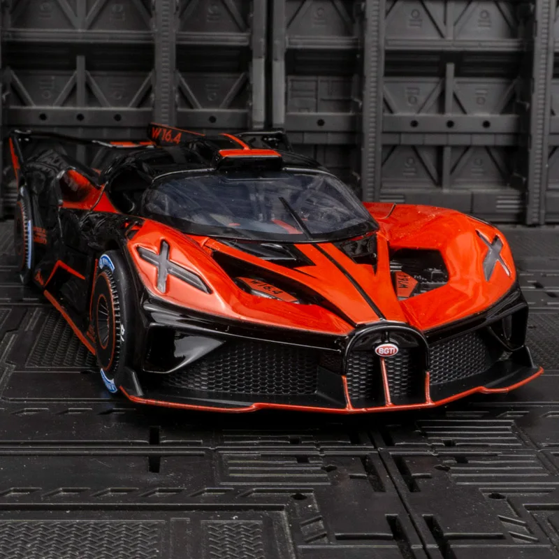 

Simulation 1:24 Diecast Bugatti Bolide Sport Car Model Sound And Light Collection Toys Vehicles Children Mini Car Toys Gift