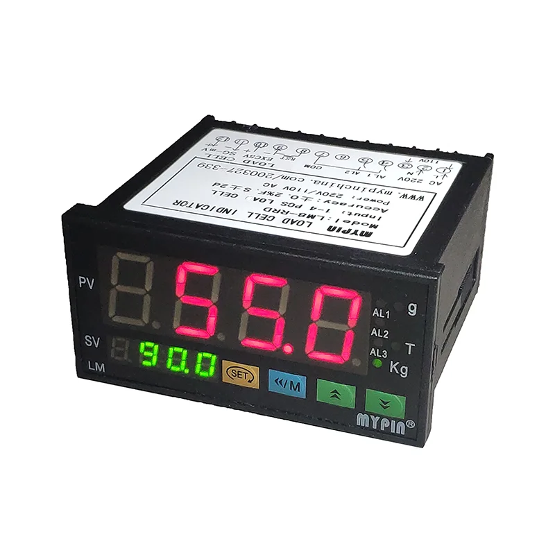 

mypin(LM8-RR4D)loadcell indicator ,weighing controller, LED Weight Controller 1-4 Load Cell Signals Input 2 Relay Output