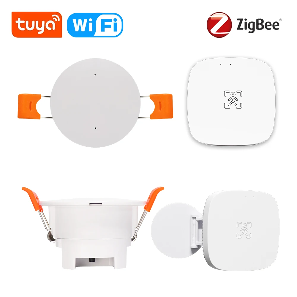 Pressão Humana Sensor de Movimento Onda Milimétrica Radar Luminância Respiração Distância Detecção Domótica Zigbee Wi-fi 24g