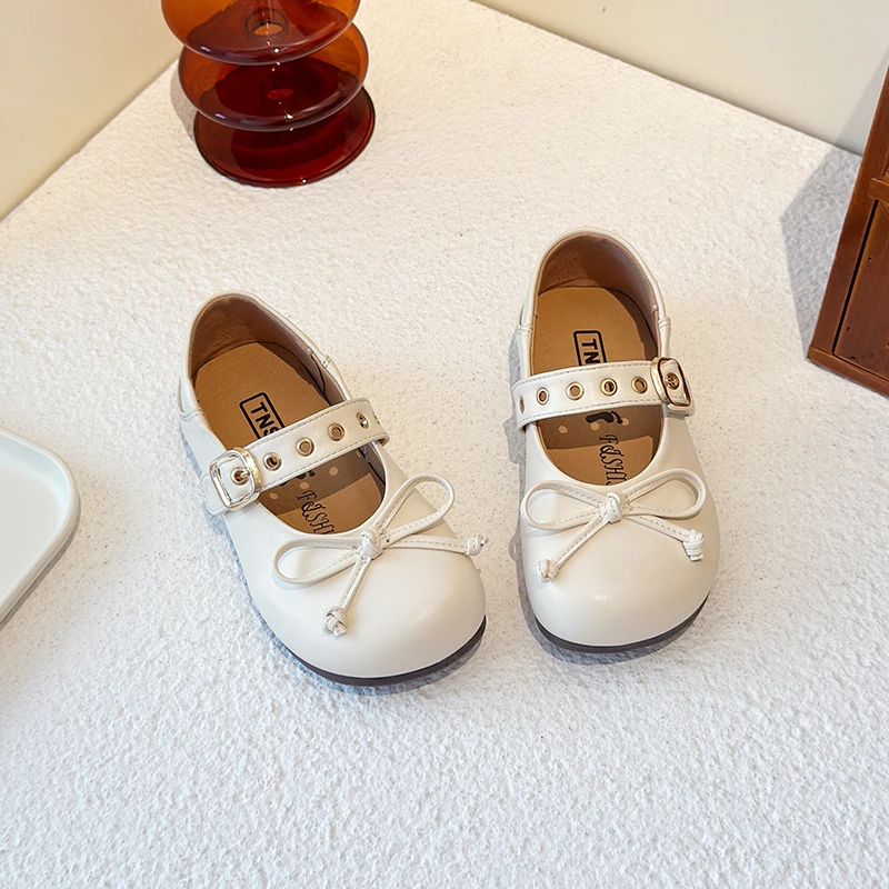 Girls PU Leather Ballet Flats Shoes Summer