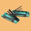 8 in 1 Folding Allen Wrench Set Metric Allen Key Set Tool Or Folding Tamper Proof Torx Key Set Portable Star Wrench Kit 4
