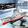 23.6inch 1:390 Scale Remote Control Battleship Warship Boats Large Rc Ship Electric Simulation Battle Military Game Toy Boys Gif 1