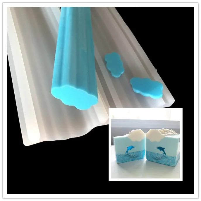 Soap Molds Kit Christmas Tree Cat Cloud Heart Star Moon Flower Cactus Silicone Long Tube Mold