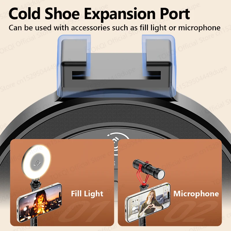 حامل هاتف مغناطيسي ثلاثي القوائم من TOKQI عصا سيلف...