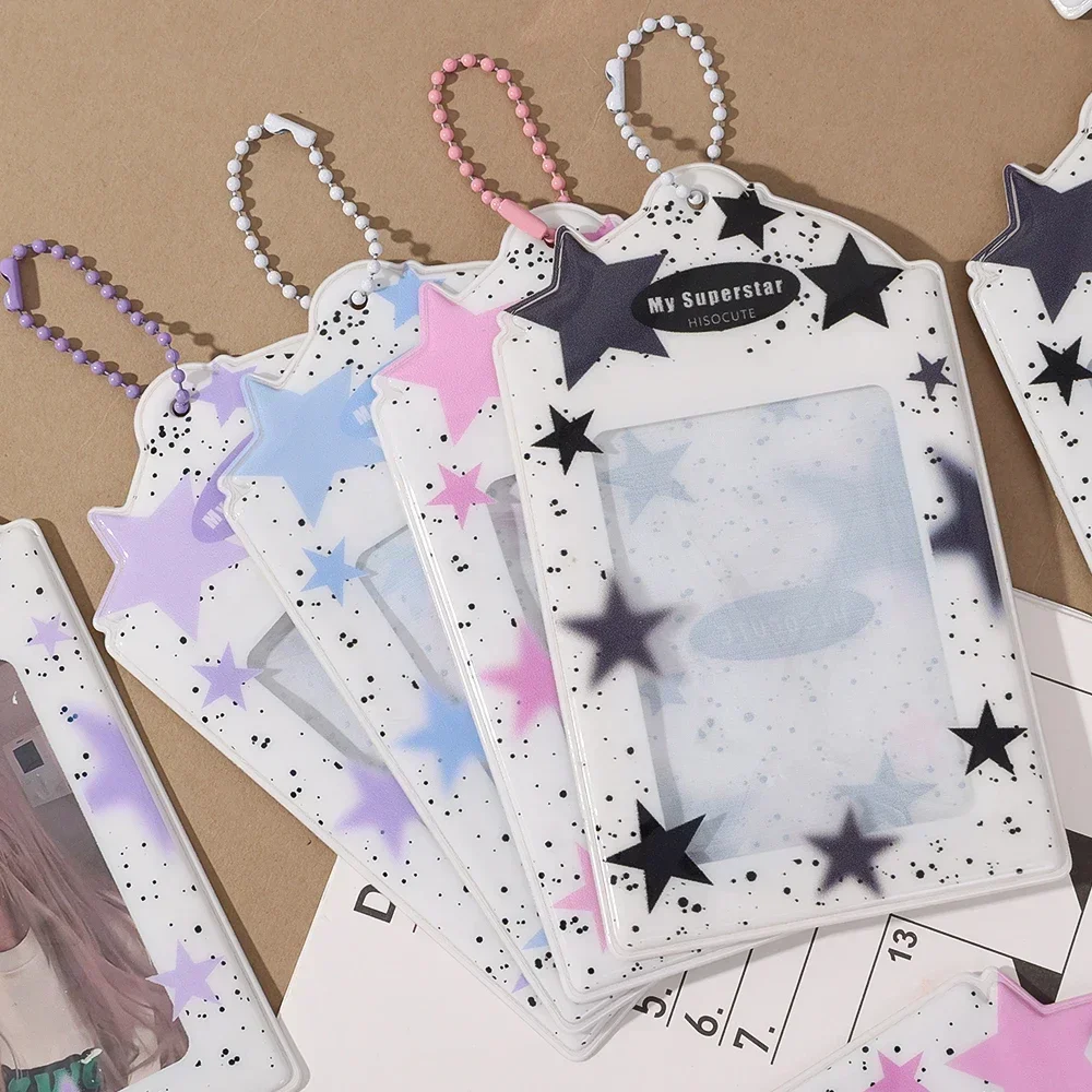1/4Pcs 3inch Kpop Photo Card Holder Colored Protectior Seelve with