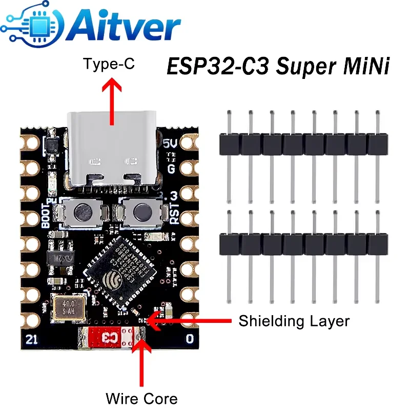 1-10PCS ESP32-C3 개발 보드 ESP32 C3 SuperMini WiFi 블..