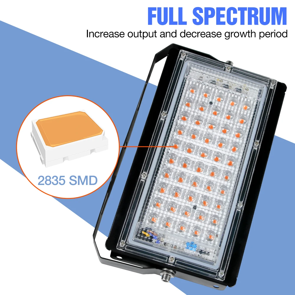 Lampada LED Per Piante Full Spectrum - 220V Per Coltivazione Idroponica E Serra - Foto 7