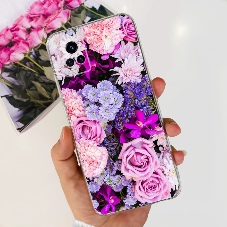 Vibrant Painted Design Clear Silicone Soft TPU Phone Case