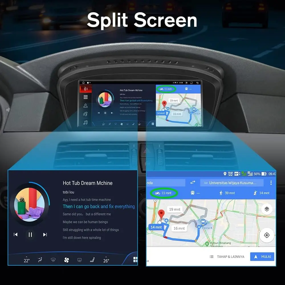 AUTOTOP 8.8 ġ ڵ , BMW 3/5 ø E60 E61 E63 E90 E91 E92 E93 ũ, ȵ̵ 11, 6G + 128G,  īö, ڵ GPS ̼ 4G