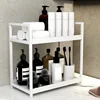 Double desk storage rack Kitchen organizer Bathroom countertop Perfume and cosmetics shelf Dressing table rack 2