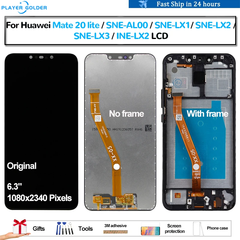 Originale Per Huawei Mate 20 Lite Sne-Lx1 Sne-Lx2 Ine-Lx2 Pantalla Display Lcd Touch Panel Schermo Digitizer Assembly Lcd