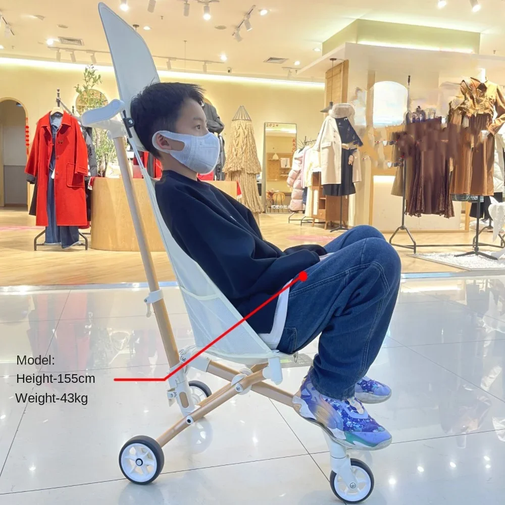 Lightweight Travel Stroller High Quality Baby Stroller Comfortable 1-8 Years Old Foldable Four Wheels Pram