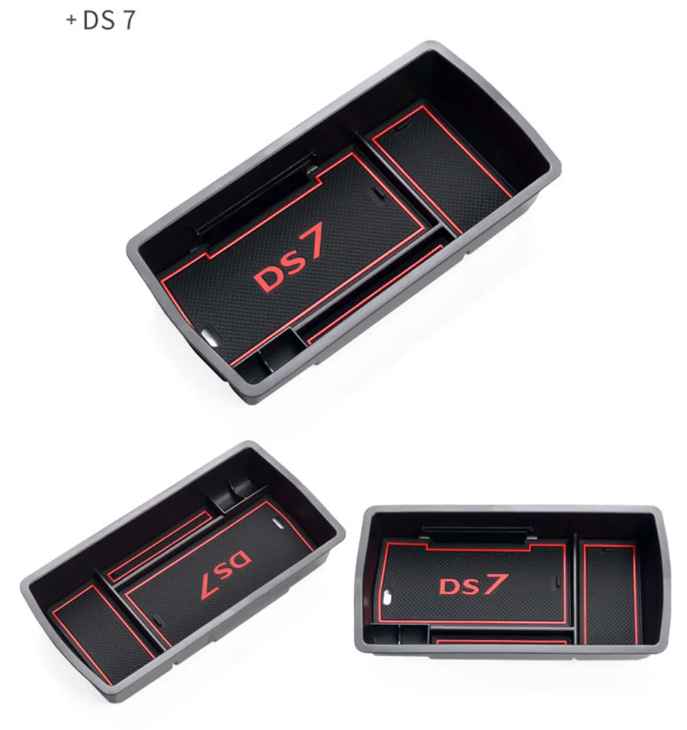 1Pc ABS 팔걸이 상자 보관함 정리함 정리함 Citroen DS7 DS 7 2017 2018 2019 2020 용 내부 스타일링 액세서리
