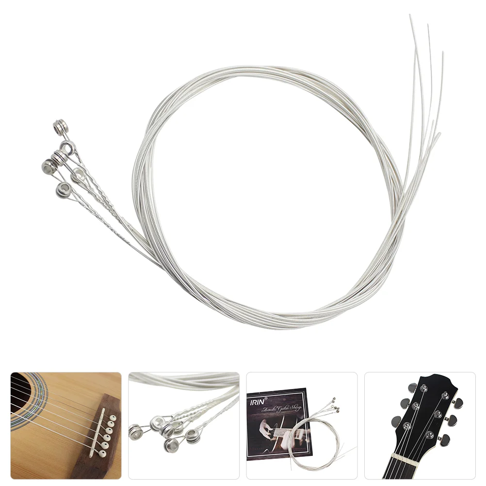

Steel Core Silver Plated Acoustic Guitar Strings Accessories Parts Accessory Folk