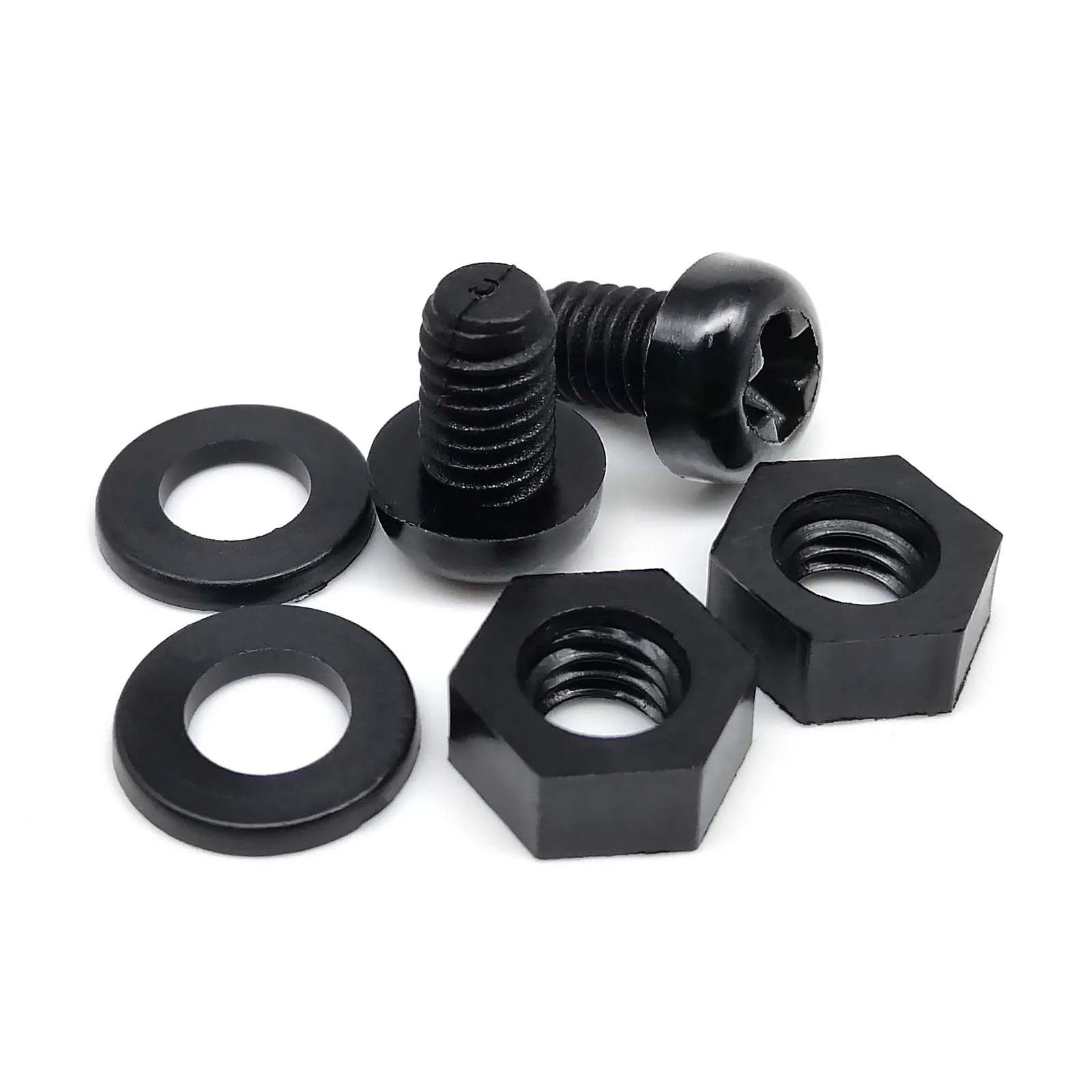 20/50 pz Bianco di Plastica Nylon Esagonale Esagonale Distanziatore Distanziatore Maschio-Femmina Phillips Pan Testa Tonda Ve Dado M2 M2.5 M3 M4 M5