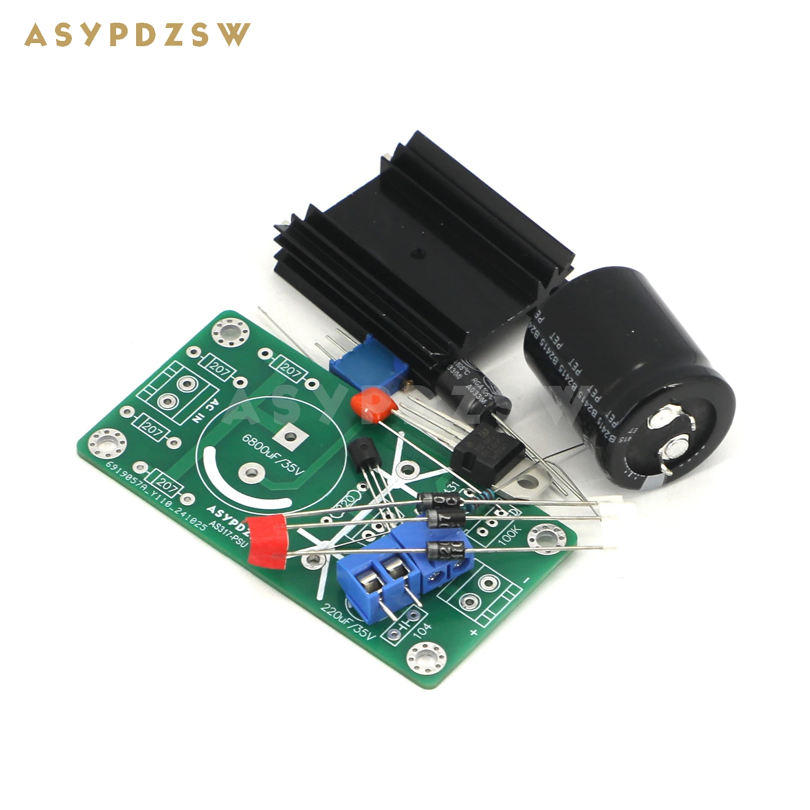 Scheda Alimentazione LM317 Con Trasformatore – Lineare Stabilizzata Assemblata