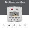 5V 12V 24V 110V 220V Digital LCD Timer Switch 7 Days Weekly Programmable Time Relay Programmer 50/60hz 1 Second Interval CN101S 2