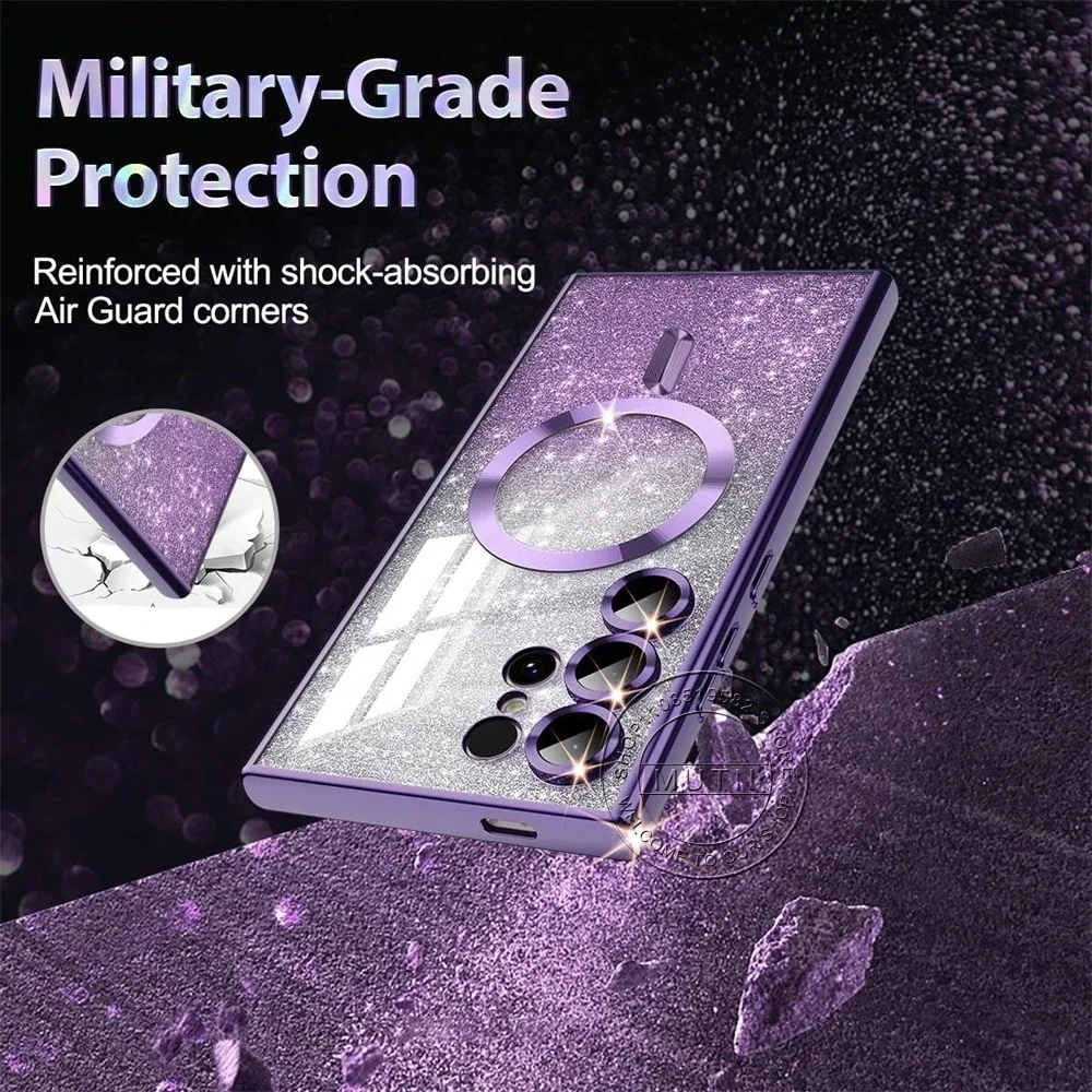 Plating Glitter Wireless Bling Cover