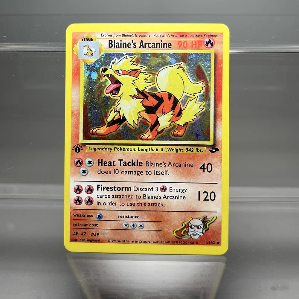 PKM Proxy Cards Classic 1996 1. Auflage Mewtwo Gyarados Alakazam Cards Collection PTCG Neo Genesis Folienkarte – Detail 6